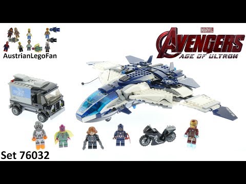 Vidéo LEGO Marvel 76032 : La poursuite en ville du Quinjet des Avengers