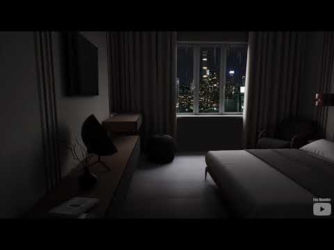 ASMR Rain Thunder Night Window View Sound Ambience 7 Hours 4K - Sleep Relax Focus Chill Dream
