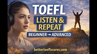 🎤 TOEFL Listen & Repeat | Beginner → Advanced Practice (Speaking 2026)