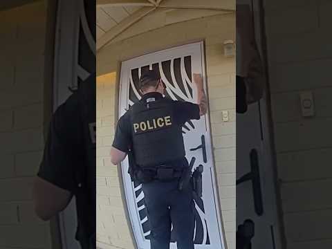 Cops Bang on Guy's Door, Refuse to Leave