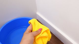 Wische Möbel und Fußleisten damit ab. Staub setzt sich nicht mehr ab