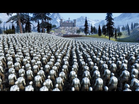 10,000 ZOMBIES LAY SIEGE TO MEDIEVAL CASTLE - UEBS - Ultimate Epic Battle Simulator