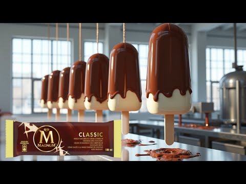 The Secret Behind Magnum Ice Cream's Perfect Chocolate Snap!