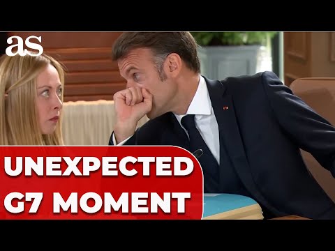 Meloni’s REACTION to Macron’s WHISPER goes INSTANTLY VIRAL at G7