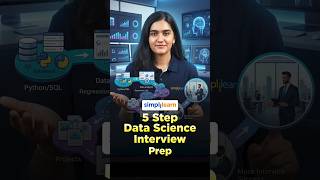 5 Steps In Data Science Interview Preparation | Data Science Interview Prep | #Shorts | #Simplilearn