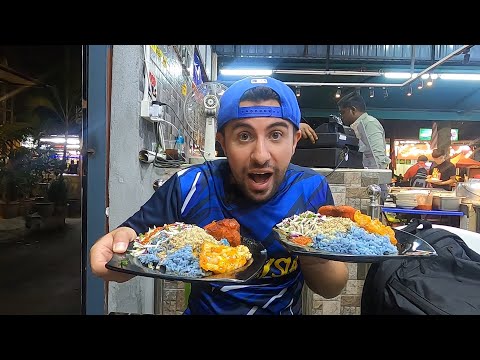 Malaysian Blue Rice Dish Nasi Kerabu For The First Time