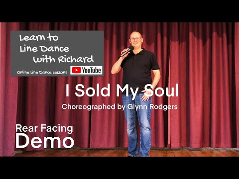 FREESTYLE / REAR FACING DEMO ABSOLUTE BEGINNER LINE DANCE - I Sold My Soul