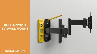How to Install Low Cost Full-Motion TV Wall Mount-LDA21-222