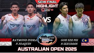 Download lagu MENYALA! INDRA/JOAQUIN (INA) vs GOH/IZZUDDIN (MAS)[MD]SF | Autralian Open 2025 Badminton mp3