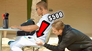 Sneaking $500 Into Strangers Pockets