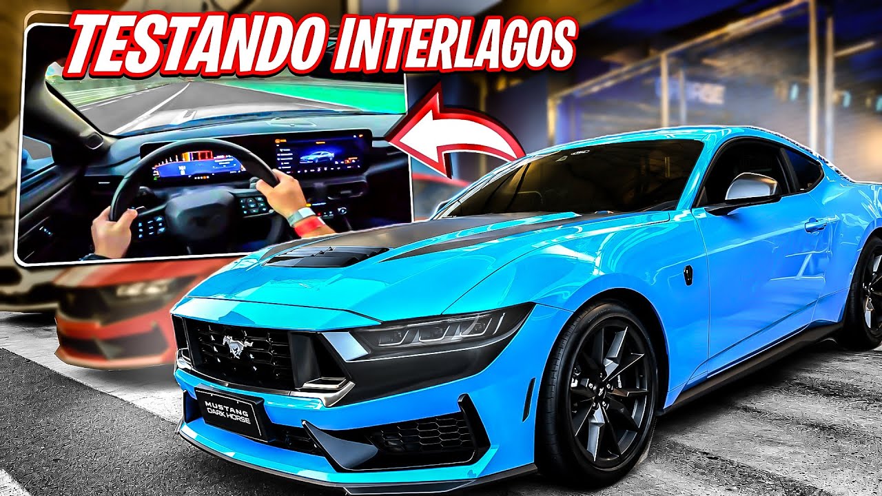 ACELEREI MUSTANG DARK HORSE COM ESCAPE ESPORTIVO EM INTERLAGOS
