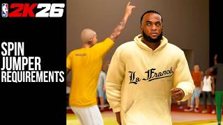 Spin Jumper Requirements NBA2K26