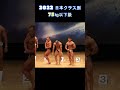 2022年日本ボデイビル 75㎏以下級ポーズダウン 嶋田瀬選手 井上選手 仲泊選手#shorts #ジム #筋トレ