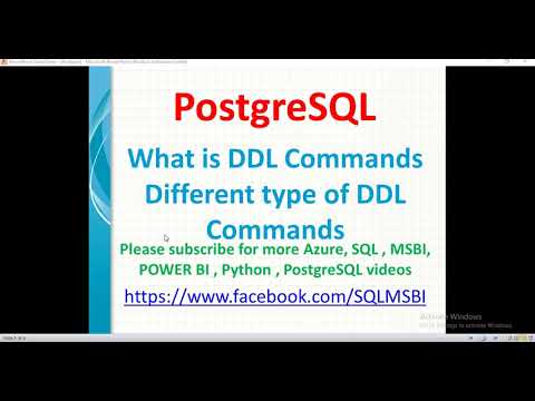 Postgresql Tutorials | DDL Commands in postgresql | postgres create drop alter truncate commands