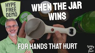 When the Jar Wins - 4-in-1 Opener for Weak Hands
