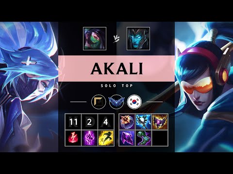 Akali Top vs Kalista: Triple Kill, Godlike - KR Diamond Patch 14.24