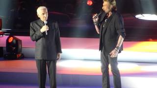 Johnny Hallyday & Charles Aznavour - Sur ma vie - Zénith de Paris [11.01.2013]