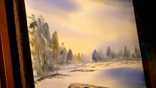 Рисунок акварельюплэтапно: зимний пейзаж - Видео онлайн