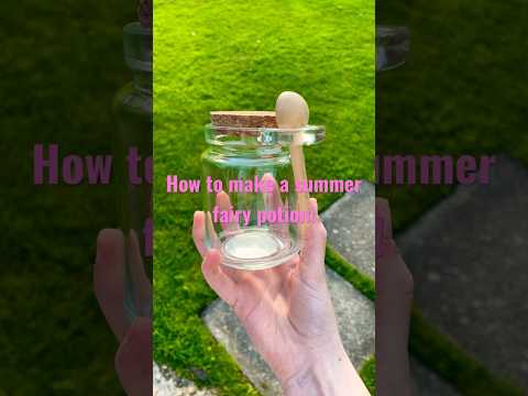 How to make a summer fairy potion! #subscribe #viral #elf #fly #fypシ #fairy #flying #magic #potion