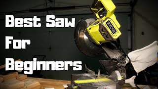 This is one of the best Miter Saws for beginner woodworkers, and here is why! #ryobi #mitersaw