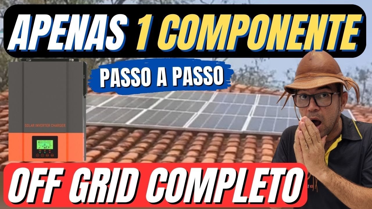 How to assemble a FULL Grid Solar Energy system using 1 hybrid inverter STEP by STEP