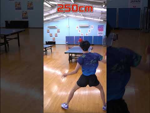 お互い台から何cmまで離れてラリーできる？