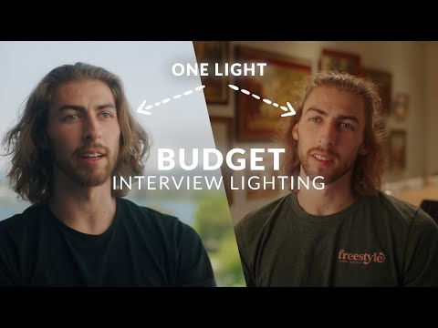 ONE LIGHT Interview Setups | Budget Lighting