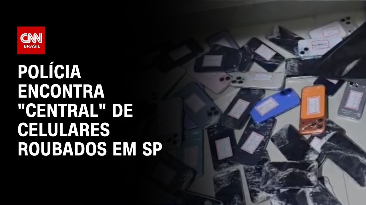 “Central” de celulares roubados é encontrada em São Paulo | CNN 360º