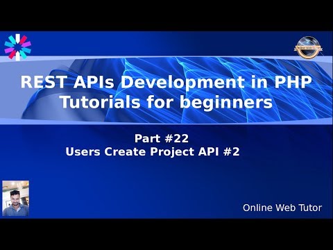 Learn PHP Rest API Development with JWT Token for Beginners 22 User s Project Create API 2