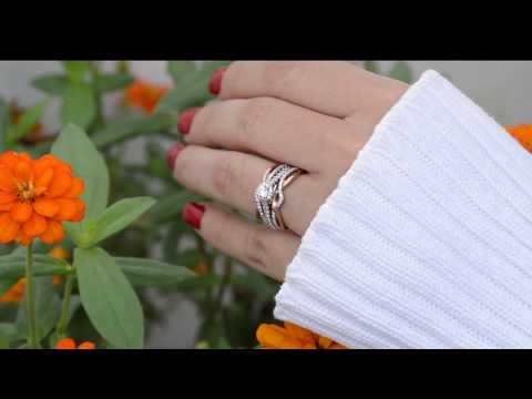 0.24 Ct. Criss Cross Infinity Ring Guard Enhancer - TwoBirch TB-GUARD-0109-WG-E