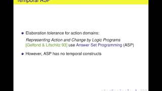 Invited Talk - Pedro Cablar - Temporal Modalities in Answer Set Programming