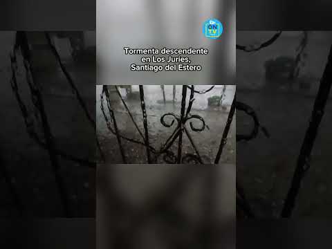 🌧️🌪️ Tormenta descendente en Los Juries, Santiago del Estero ⚡