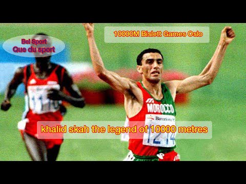 Khalid Skah wins against Antibo 10000M  Bislett Games Oslo Norway