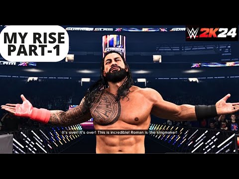 WWE 2K24 My Rise Undisputed Part-1 Walkthrough Gameplay No Commentary (PS5)