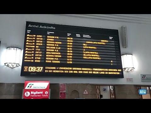 Maltempo, interrotta la ferrovia del Brennero