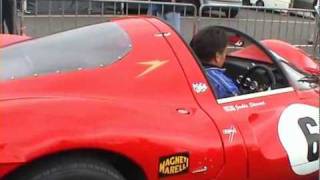 preview picture of video 'Engine Fired up on Historic old racing cars at Knockhill race track'