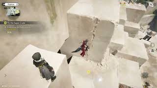 Arkngihts endfield - how to keep up with penny | find a way to climb up the crane arm