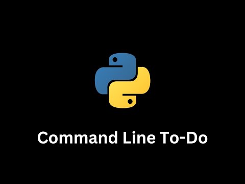 Command Line To Do List Python