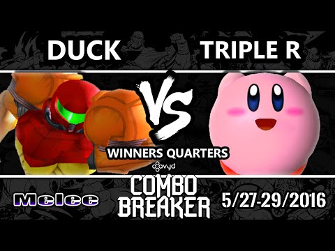 CB2016 - Duck (Samus) Vs. Triple R (Kirby) SSBM Winners quarters - Smash Melee