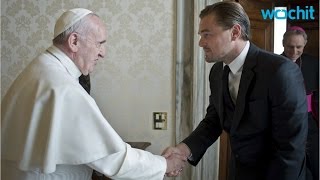 DiCaprio Speaks Italian in Meet With Pope Francis