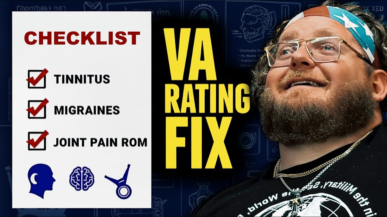 VA Ratings FIX: Tinnitus 10%, Prostrating Migraines, Joint ROM + FREE C&P Blueprint - VetClaims.ai VA Pay Calculator and Veteran Benefits Calculator