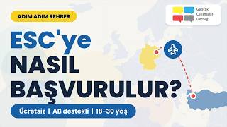 Adım Adım ESC Başvuru Rehberi | Avrupa Dayanışma Programı'na Nasıl Başvurulur? (
