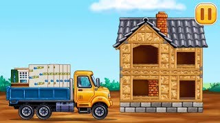 Car Games for Kids, Colorful, Fun and Educational Truck Game and House Building Game Part 3