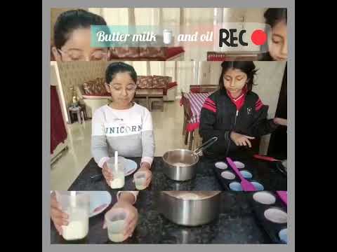 Today me and Vartika Made cupcake 🧁@wondergirlvartika.