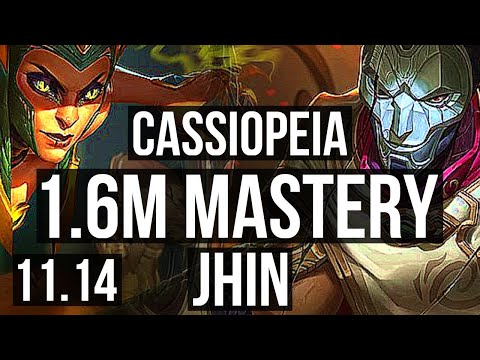 CASSIOPEIA & Seraphine vs JHIN & Camille (ADC) | 1400+ games, 3/0/2 | KR Master | v11.14