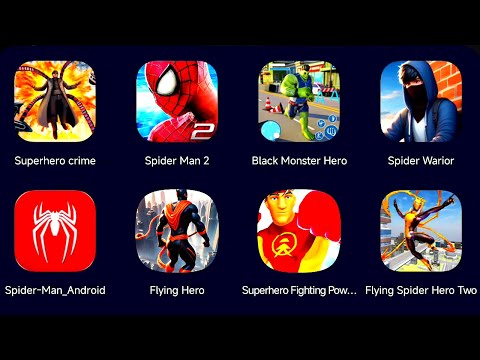 Superhero Crime,The Amazing Spider-Man 2,Black Monster Hero,Spider Warrior,Spider-Man Android,
