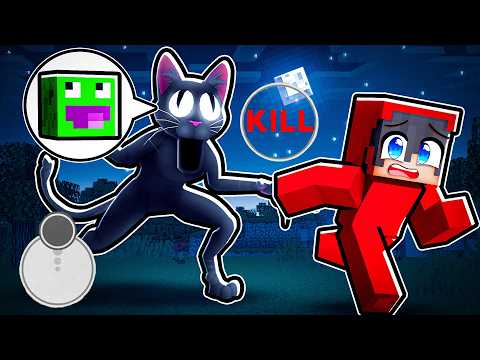 GRAM JAKO STRASZNY KOT z 99 NOCY w LESIE w Minecraft!