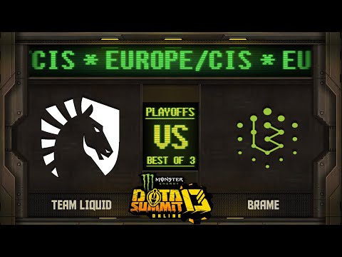 Liquid vs Brame Game 3 - Monster Energy Dota Summit 13 EU/CIS: Quarterfinals - Zyori & Trent