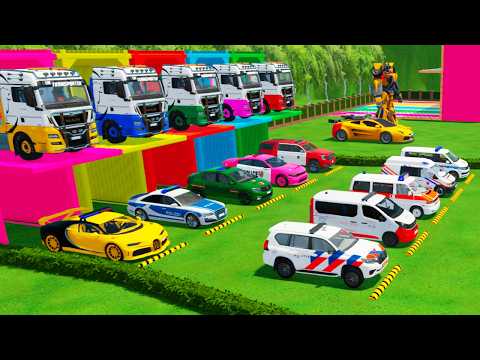 BIGGEST EMERGENCY TRANSPORT EVER! POLICE + AMBULANCE ON MERCEDES 🚛 | FS22