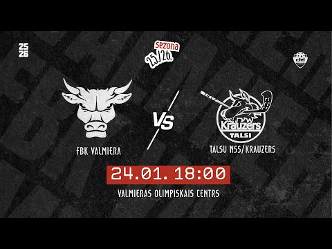 ELVI florbola līga: FBK Valmiera - Talsu NSS/Krauzers (24.01.2026)